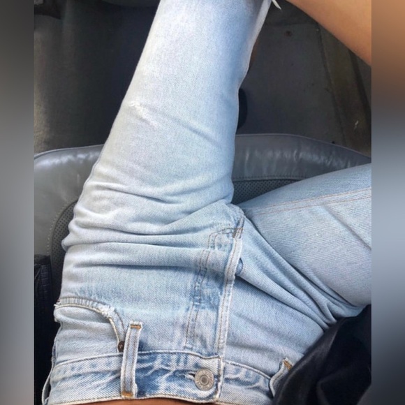 Aritzia Denim Forum The Yoko High-Rise Slim Tequila A-Go-Go Size 27 NWT - Picture 4 of 7